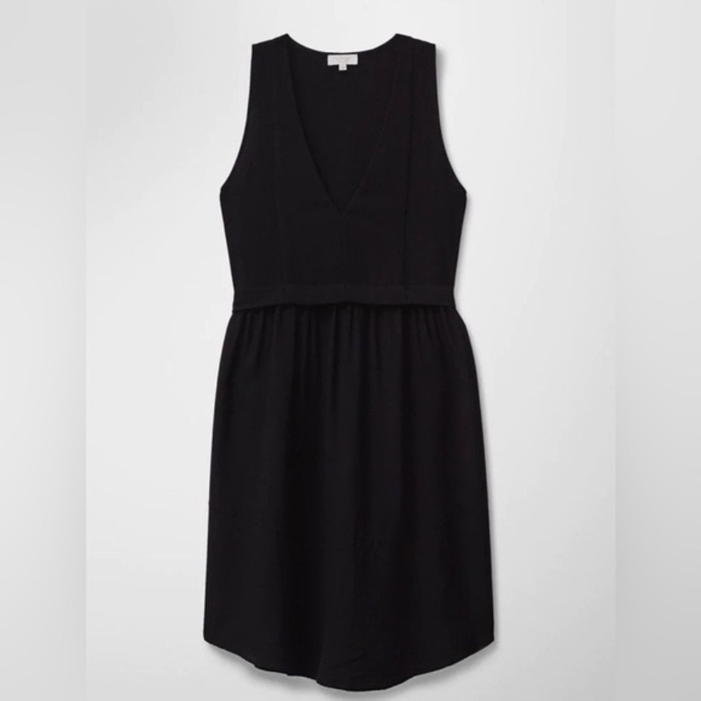 WILFRED VIGNETTE DRESS BLACK SIZE 0
